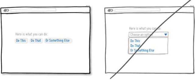 試著別隱藏頁面上的選項(xiàng)